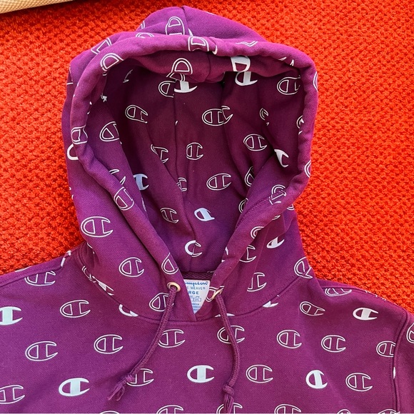 Purple Champion hoodie size large - Picture 3 of 6